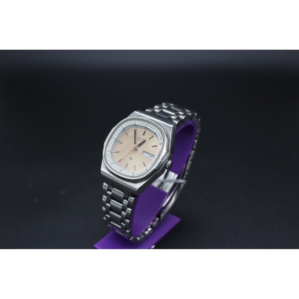 Vintage Seiko SQ 7559-5000 Quartz Push Light Day Date Watch 1979